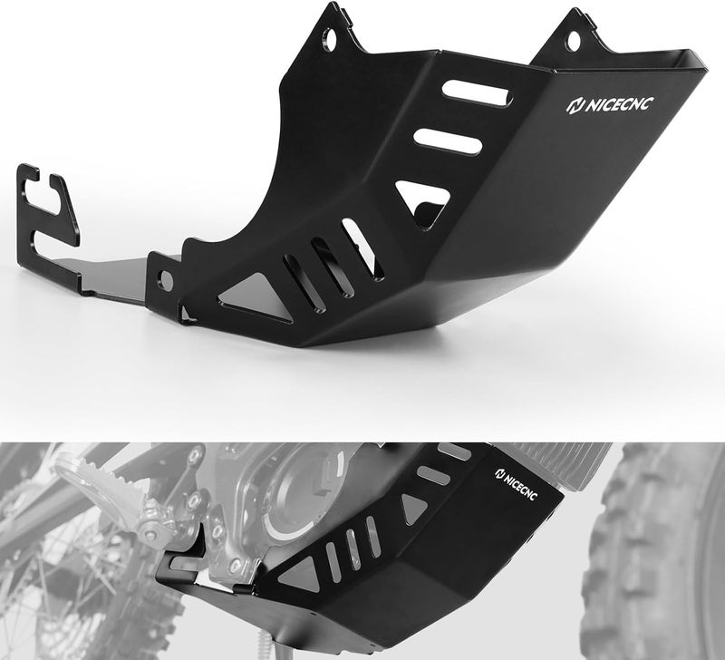 NICECNC Engine Chassis Protection Cover Skid Plate Compatible with Surron Light bee X/S/L1E Compatible with Segway X160/X260 Electric Dirt Bike Accessories See Fitment - Image 1